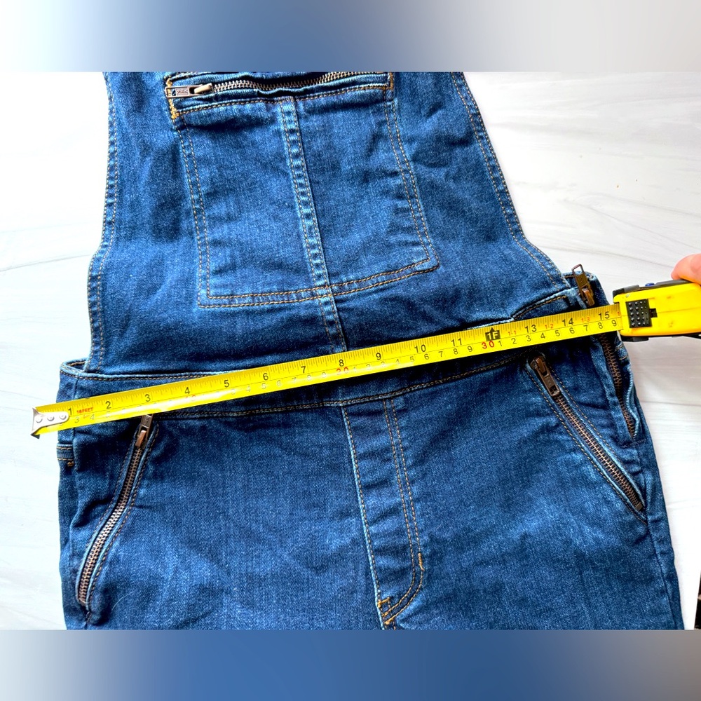 Free People Dark Blue Denim Jumpsuit - Picture 4 of 12